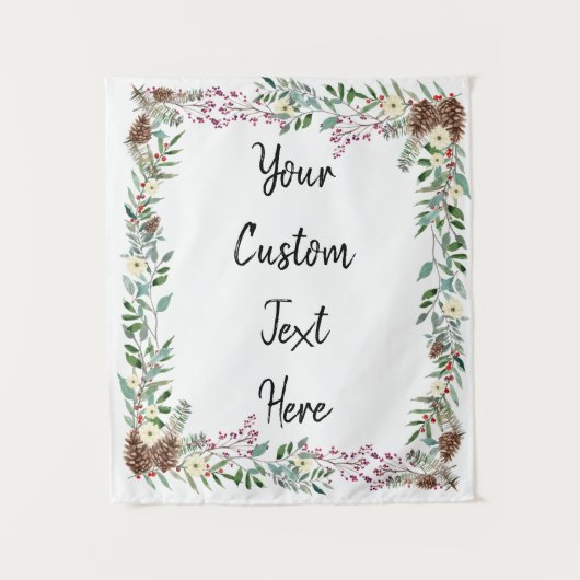 Weihnachts-Hintergrund, Empfang-Foto-Stand Wandteppich (Vorderseite)