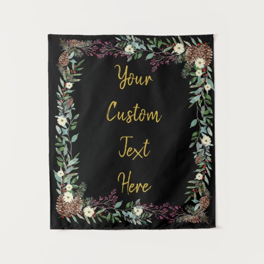 Weihnachts-Hintergrund, Empfang-Foto-Stand Wandteppich (Vorderseite)