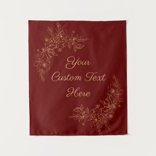 Weihnachts-Hintergrund, Empfang-Foto-Stand Wandteppich (Vorderseite)