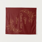 Weihnachts-Hintergrund, Empfang-Foto-Stand Wandteppich (Vorderseite (Horizontal))