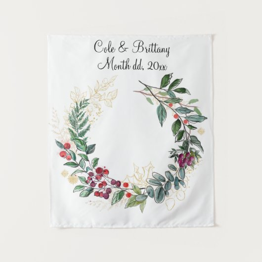 Weihnachts-Hintergrund, Empfang-Foto-Stand Wandteppich (Vorderseite)