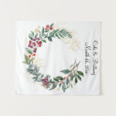 Weihnachts-Hintergrund, Empfang-Foto-Stand Wandteppich (Vorderseite (Horizontal))