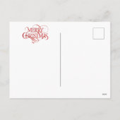 Weihnachts-Hintergrund Feiertagspostkarte (Rückseite)