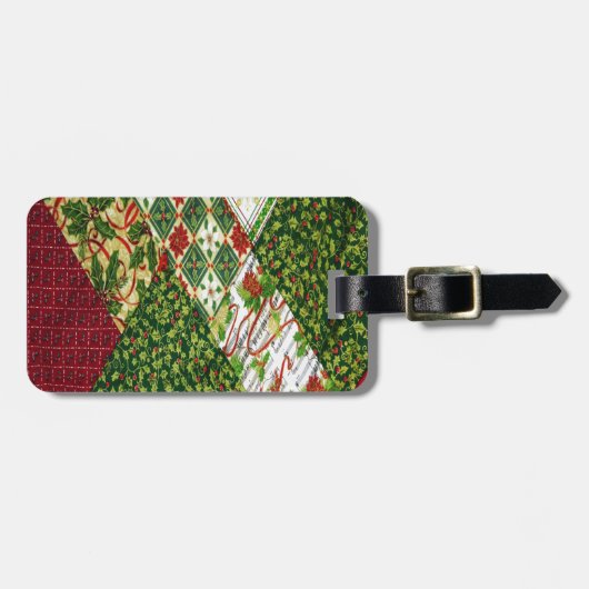 Weihnachts-Hintergrund Gepäckanhänger (Vorderseite horizontal)