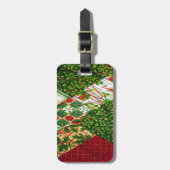 Weihnachts-Hintergrund Gepäckanhänger (Vorderseite vertikal)