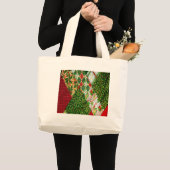 Weihnachts-Hintergrund Jumbo Stoffbeutel (Vorderseite (Produkt))