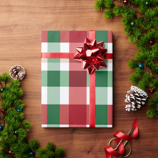 Weihnachts-Hintergrund Karo Muster Geschenkpapier (Feiertagsgeschenk)