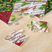 Weihnachts-Hintergrund Puzzle (Seite)