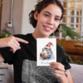 Weihnachts-Hippo individuell anpassbar Feiertagskarte