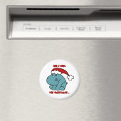 Weihnachts-Hippo Magnet (In Situ (Geschirrspüler))