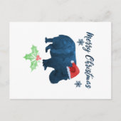 Weihnachts-Hippo Postkarte (Vorderseite)