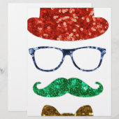 Weihnachts-Hipster Briefkopf (Vorne/Hinten)