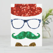 Weihnachts-Hipster Feiertagskarte (Stehend Vorderseite)