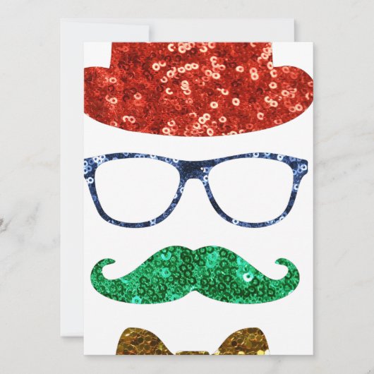 Weihnachts-Hipster Feiertagskarte (Vorderseite)