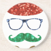 Weihnachts-Hipster Getränkeuntersetzer (Vorne)