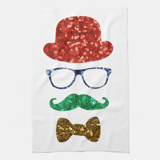 Weihnachts-Hipster Handtuch (Vertikal)
