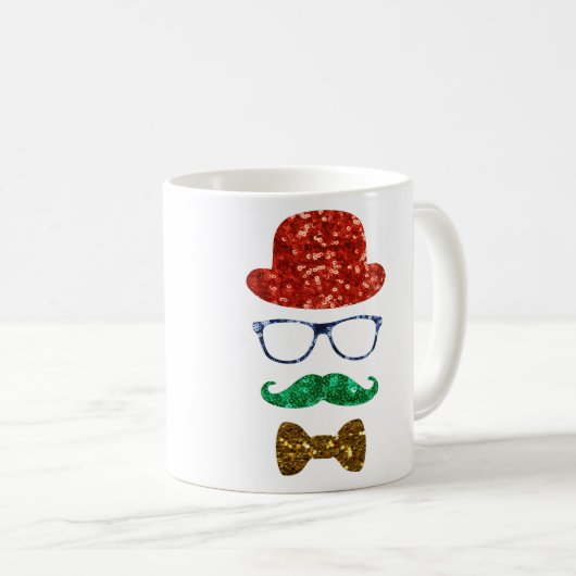 Weihnachts-Hipster Kaffeetasse (VorderseiteRechts)