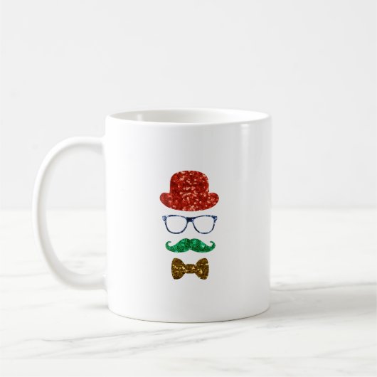 Weihnachts-Hipster Kaffeetasse (Links)