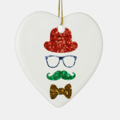 Weihnachts-Hipster Keramik Ornament (Rechts)