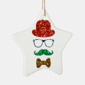 Weihnachts-Hipster Keramikornament (Rechts)