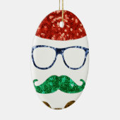 Weihnachts-Hipster Keramikornament (Rechts)