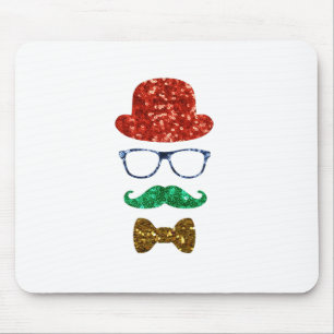 Weihnachts-Hipster Mousepad