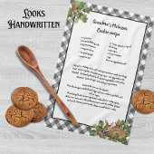 Weihnachts Hirsch Heilige Rezept Keepake Grau Kari Geschirrtuch