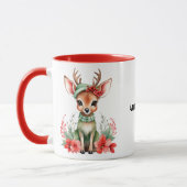 Weihnachts-Hirsch mit Grünhut-Tasse Tasse (Links)