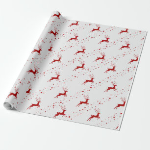 Weihnachts-Hirsch-Musterkunst Geschenkpapier