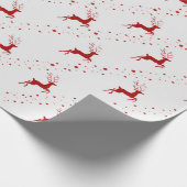 Weihnachts-Hirsch-Musterkunst Geschenkpapier (Ecke)