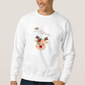 Weihnachts-Hirsch-Pullover Sweatshirt (Vorderseite)