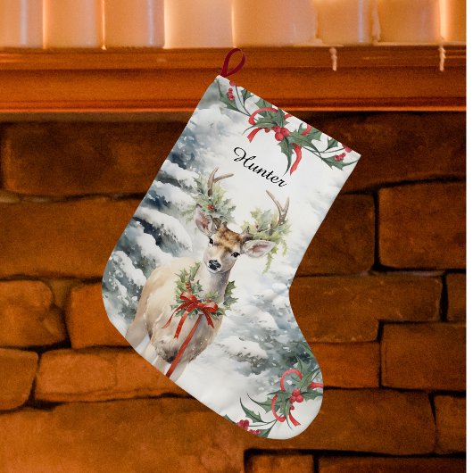 Weihnachts-Hirsch-Strumpf, perfekte Jäger-Geschenk Großer Weihnachtsstrumpf