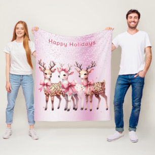 Weihnachts-Hirsch-Urlaub Fleece Blanket