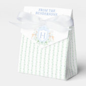 Weihnachts-Hirsch-Wappen | Monogramm Geschenkschachtel (Vorderseite)