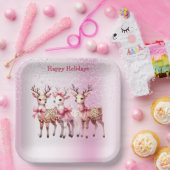 Weihnachts-Hirsch-Weihnachtspapierplatte Pappteller (Party)
