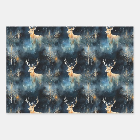 Weihnachts Hirsch Wrapping Papier Geschenkpackunge (Vorderseite 2)
