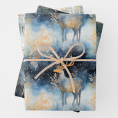 Weihnachts Hirsch Wrapping Papier Geschenkpackunge (Beispiel)