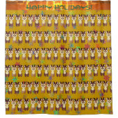 Weihnachts-Hirschduschvorhang Duschvorhang (Vorderseite)