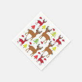Weihnachts-Hirschfest Weihnachten Serviette (Ecke)