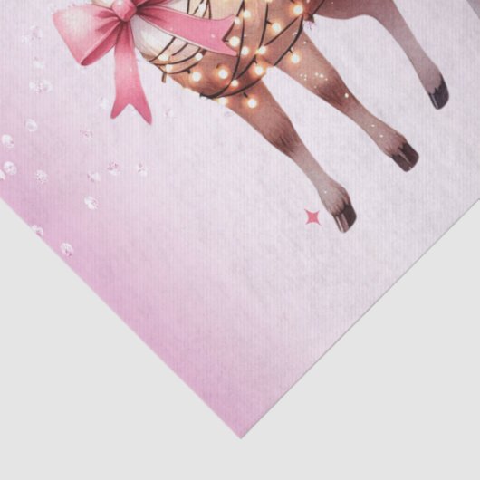 Weihnachts-Hirschgespinst Seidenpapier (Detail)