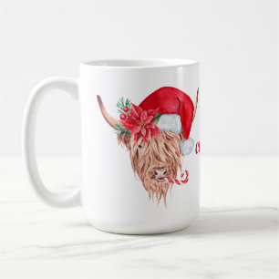 Weihnachts-Hochlandkuh 15 oz Klassischer Becher Kaffeetasse