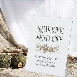 Weihnachts-Hochzeit Garland Sparkler abschicken Ze Sockelschild