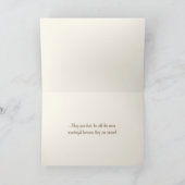 Weihnachts Hochzeit Herzlichen Glückwunsch Feiertagskarte (Innenseite)