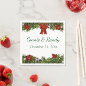 Weihnachts-Hochzeit Napkins Serviette (Beispiel)