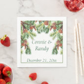 Weihnachts-Hochzeit Napkins Serviette (Beispiel)