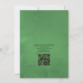 Weihnachts-Hochzeit QR-Code RSVP Einladung (Rückseite)