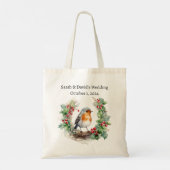 Weihnachts-Hochzeit Tragetasche (Rückseite)
