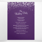 Weihnachts-Hochzeitsbäume und Seekunst Dreifach-gefaltete Programmkarte (Innenseite Mitte)