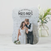 Weihnachts-Hochzeitskarte Feiertagskarte (Stehend Vorderseite)