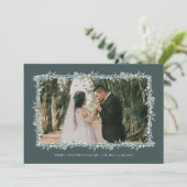 Weihnachts-Hochzeitskarte Feiertagskarte (Stehend Vorderseite)